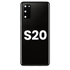 Purchase the back glass with camera lens and adhesive for the Galaxy S20 in Cosmic Black.