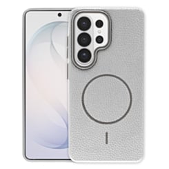 Magnetic Leather Soft Cases (TIT GRAY) for Galaxy S26 Ultra (Only Ground Shipping)