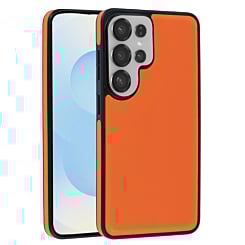 Wireless Charging Case - ORANGE (Full Bottom Close) for Galaxy S26 Ultra (Only Ground Shipping)