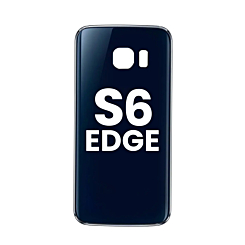 Buy the black back glass with camera lens and adhesive for Galaxy S6 Edge.