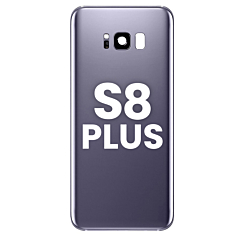 Back Glass with Camera Lens and Adhesive for Galaxy S8+ (ORCHID GRAY)