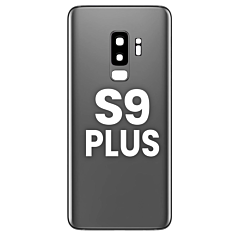 Back Glass with Camera Lens and Adhesive for Galaxy S9+ (TITANIUM GRAY)