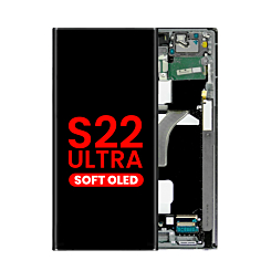OLED Assembly with Frame for Galaxy S22 Ultra (S908) (GRAPHITE) (Aftermarket OLED)