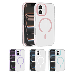 Color Frame Crystal Clear Case with Magsafe for iPhone 17 (Only Ground Shipping)