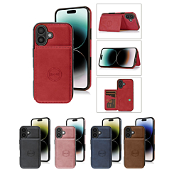 Leather Pocket Wallet Case for iPhone 17 (Only Ground Shipping)