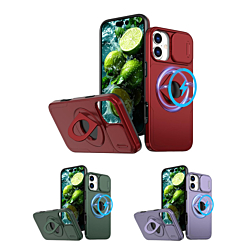 Ring Stand Case & Camera Lens Sliding Cover for iPhone 17 (Only Ground Shipping)