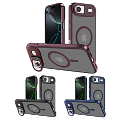Slim Transparent Camera Stand Case with Wireless Charging for iPhone Air (Only Ground Shipping)