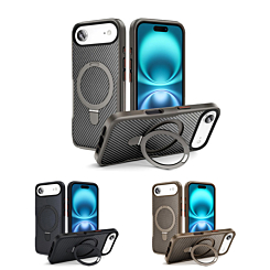 Carbon Fiber Magnetic Kickstand Case for iPhone Air (Only Ground Shipping)