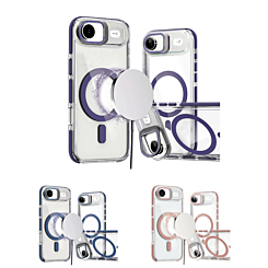 Thin Magnetic Clear Case with Camera Stand Kickstand for iPhone Air (Only Ground Shipping)