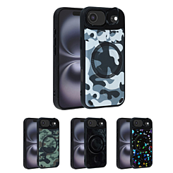 Camo Design Thin Magnetic Case with Camera Stand Kickstand for iPhone Air (Only Ground Shipping)