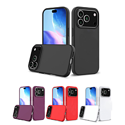 Soft Solid Silicone Case (Full Buttom Cover) for iPhone 17 Pro (Only Ground Shipping)