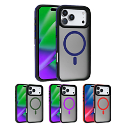 Bicolor Matte Magnetic Translucency Case for iPhone 17 Pro (Only Ground Shipping)