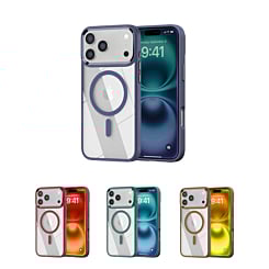 Shiny Magnetic Clear Cases for iPhone 17 Pro Max (Only Ground Shipping)