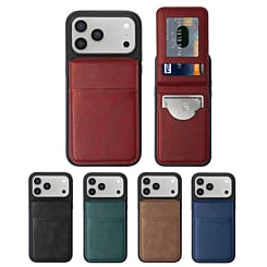 Leather Wallet Case with Kickstand for iPhone 17 Pro Max (Only Ground Shipping)