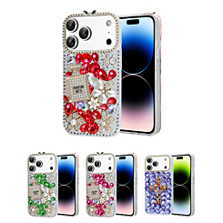 Crystal Flower Silicone Hard Case for iPhone 17 Pro Max (Only Ground Shipping)