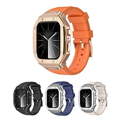 Sports Rugged Band with Metal Cover for iWatch (44mm / 45mm) (Only Ground Shipping)