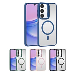 Thin Magnetic Clear Case with Camera Stand Kickstand for Galaxy A16 (Only Ground Shipping)