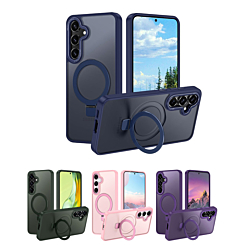 Galaxy S26 Plus Carbon Wireless Charging Case with Ring Stand (Only Ground Shipping)