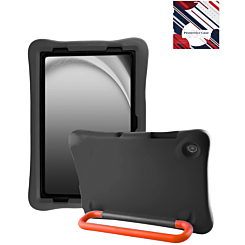 Kids Shockproof Tablet Case with Rotating Handle Stand - BLACK for Galaxy Tab A9 Plus 2023 (11") / Tab A11 Plus 2025 (11") (Only Ground Shipping)