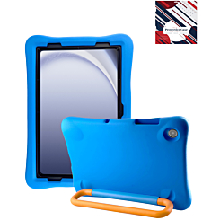 Kids Shockproof Tablet Case with Rotating Handle Stand - BLUE for Galaxy Tab A9 Plus 2023 (11") / Tab A11 Plus 2025 (11") (Only Ground Shipping)