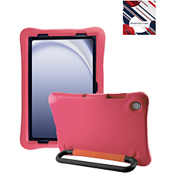 Kids Shockproof Tablet Case with Rotating Handle Stand - HOT PINK for Galaxy Tab A9 Plus 2023 (11") / Tab A11 Plus 2025 (11") (Only Ground Shipping)