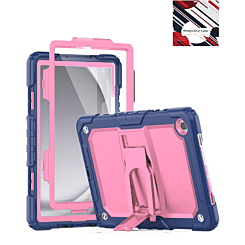 Heavy Duty Shockproof Tablet Case with Kickstand - NAVY BLUE & PINK Galaxy Tab A9 Plus 2023 (11") (X210, X216, X218) (Only Ground Shipping)