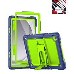 Heavy Duty Shockproof Tablet Case with Kickstand - NAVY BLUE & GREEN Galaxy Tab A9 Plus 2023 (11") (X210, X216, X218) (Only Ground Shipping)