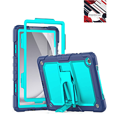 Heavy Duty Shockproof Tablet Case with Kickstand - NAVY BLUE & TEAL Galaxy Tab A9 Plus 2023 (11") (X210, X216, X218) (Only Ground Shipping)
