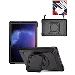 Full Body Protection Case with Square Kickstand (BLACK) for Galaxy Tab A9 Plus 2023 (11") (X210, X216, X218) (Only Ground Shipping)