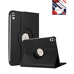 360 Degree Rotating Swivel Stand Case - BLACK for Galaxy Tab S10 Ultra / S9 Ultra / S8 Ultra (14.6") (Only Ground Shipping)