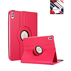 360 Degree Rotating Swivel Stand Case - HOT PINK for Galaxy Tab S10 Ultra / S9 Ultra / S8 Ultra (14.6") (Only Ground Shipping)
