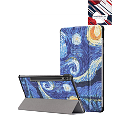 Old Style Notebook Design Case - Starry Night for Galaxy Tab S10 Ultra / S9 Ultra / S8 Ultra (14.6") (Only Ground Shipping)