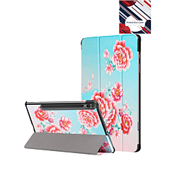 Old Style Notebook Design Case - ROSE for Galaxy Tab S10 Ultra / S9 Ultra / S8 Ultra (14.6") (Only Ground Shipping)