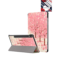 Old Style Notebook Design Case - PINK TREES for Galaxy Tab S10 Ultra / S9 Ultra / S8 Ultra (14.6") (Only Ground Shipping)