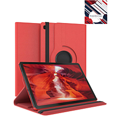 360 Degree Rotation Leather Case for Galaxy Tab S6 lite 10.4" - RED (Only Ground Shipping)