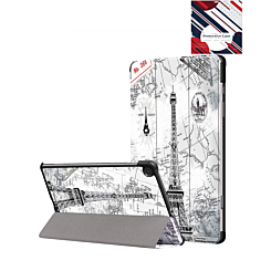 Old Style Notebook Design Case for Galaxy Tab S6 lite 10.4" - EIFFEL TOWER (Only Ground Shipping)