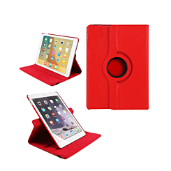 Universal 8" 360 Degree Rotating Leather Case - RED (Only Ground Shipping)