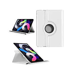 Universal 8" 360 Degree Rotating Leather Case - WHITE (Only Ground Shipping)