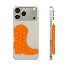 Cowboy Boot Silicone Suction Cup Phone Holder - ORANGE (Only Ground Shipping)
