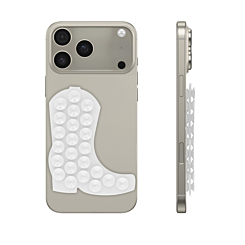 Cowboy Boot Silicone Suction Cup Phone Holder - WHITE (Only Ground Shipping)