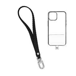 Silicone Braided Wrist Lanyard (0.4ft) (BLACK) (Only Ground Shipping)