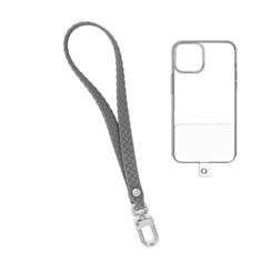 Silicone Braided Wrist Lanyard (0.4ft) (DARK GRAY) (Only Ground Shipping)