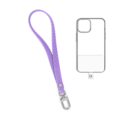 Silicone Braided Wrist Lanyard (0.4ft) (LILAC) (Only Ground Shipping)