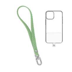 Silicone Braided Wrist Lanyard (0.4ft) (MATCHA GREEN) (Only Ground Shipping)