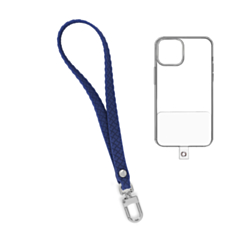 Silicone Braided Wrist Lanyard (0.4ft) (NAVY BLUE) (Only Ground Shipping)