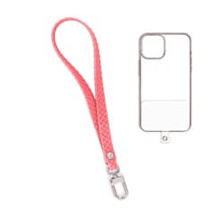 Silicone Braided Wrist Lanyard (0.4ft) (PINK) (Only Ground Shipping)