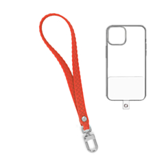 Silicone Braided Wrist Lanyard (0.4ft) (RED) (Only Ground Shipping)
