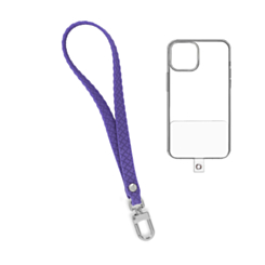 Silicone Braided Wrist Lanyard (0.4ft) (VIOLET) (Only Ground Shipping)