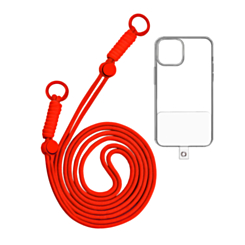 Adjustable Braided Phone Lanyard (3.6ft) (RED) (Only Ground Shipping)