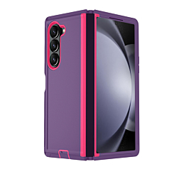 Heavy Duty Case for Galaxy Z Fold 6 (DARK PURPLE & PINK) (Only Ground Shipping)